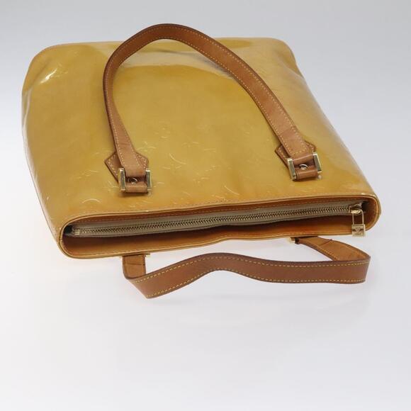 LOUIS VUITTON Monogram Vernis Houston Hand Bag Beige M91004 - Picture 6 of 13